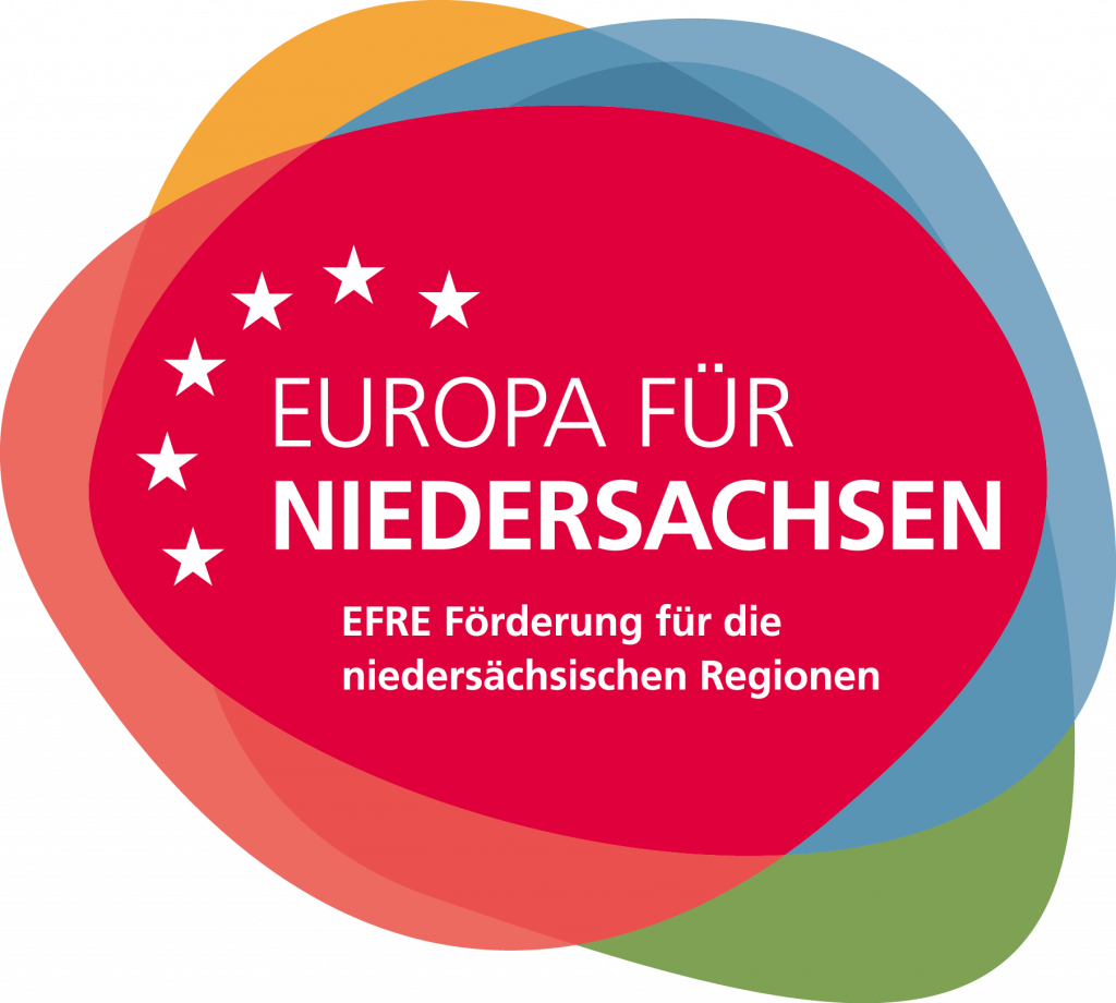 Logo Europa für Niedersachsen, EFRE Förderung für die niedersächsischen Region